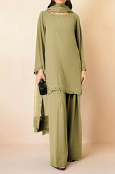 Clara Aloe Silk Dupatta