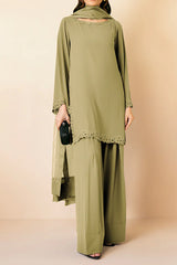 Clara Aloe Silk Dupatta