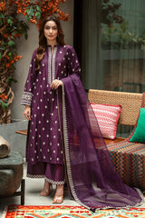 Laylah Plum - (Shirt + Dupatta)