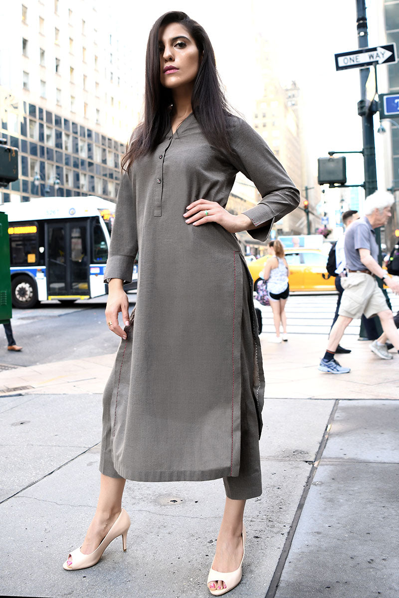 Groovy Tint stitched embroidered kurta