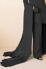 Clara Black Organza Dupatta