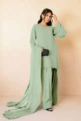 Clara Mint Silk Dupatta