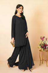 Clara Black Silk Dupatta
