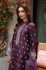 Laylah Plum - (Shirt + Dupatta)